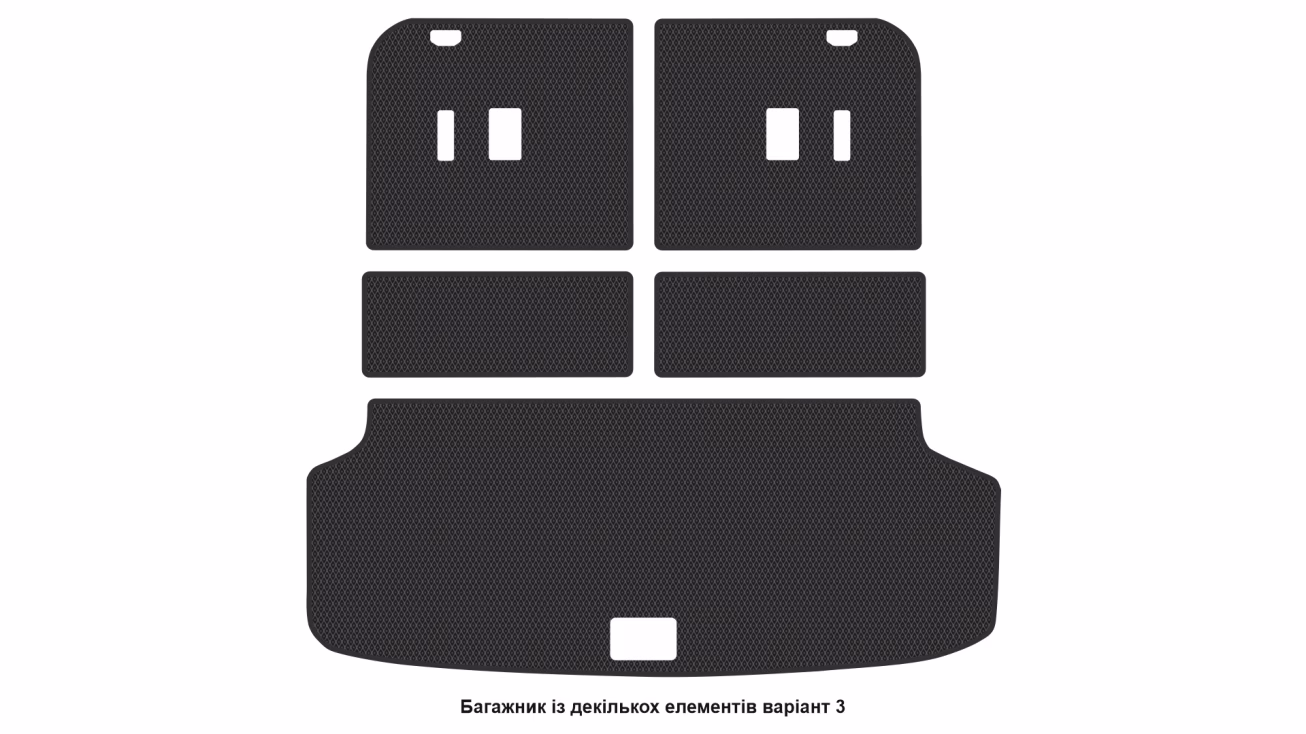 Interior mats for the Kia EV9 2023-… I generation EU Crossover 7-seater - Фото 6