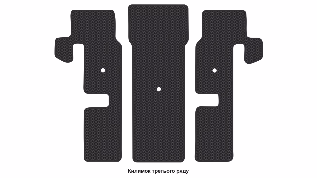 Interior mats for the Kia Carnival (KA4) 2020-… IV generation KR Minivan 9-seater - Фото 3