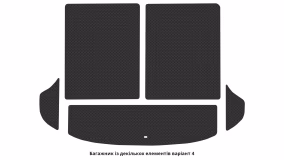 Interior mats for the Kia Sorento (XM) 2012-2014 II generation Crossover restyling 7-seater - Фото 6