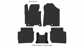 Interior mats for the Kia Cerato (YD) 2012-2018 III generation EU Sedan - Фото 2