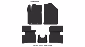 Interior mats for the Kia Picanto (SA) 2009-2011 I generation EU Hatchback restyling - Фото 2