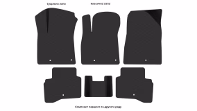 Interior mats for the Kia Niro (DE) 2016-2022 I generation Crossover Hybrid - Фото 3