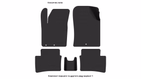Interior mats for the Kia Picanto (TA) 2011-2017 II generation EU Hatchback - Фото 2