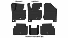 Interior mats for the Kia Soul EV (PS) 2013-2019 II generation Crossover Electro - Фото 3
