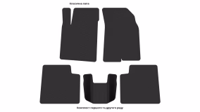 Interior mats for the Kia Opirus 2003-2010 I generation EU Sedan - Фото 2