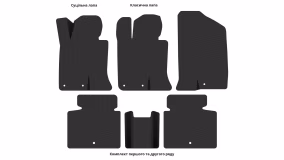 Interior mats for the Kia K5 (TF) 2010-2015 III generation KR Sedan - Фото 4