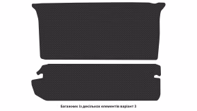 Interior mats for the Kia Carnival (KV-II) 1999-2006 I generation EU Minivan 7-seater - Фото 2