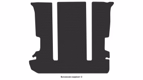 Interior mats for the Kia Carnival (KV-II) 1999-2006 I generation EU Minivan 7-seater - Фото 3