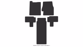 Interior mats for the Kia Carnival (KV-II) 1999-2006 I generation EU Minivan 7-seater - Фото 8