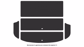 Interior mats for the Kia Sorento (XM) 2012-2014 II generation Crossover restyling 5-seater - Фото 3