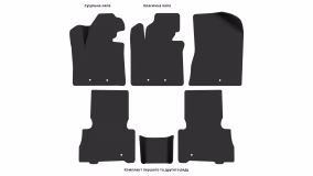 Interior mats for the Kia Sorento (XM) 2012-2014 II generation Crossover restyling 5-seater - Фото 4