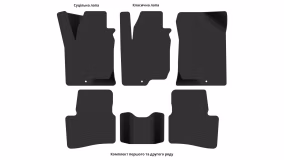 Interior mats for the Kia ProCeed (ED) 2006-2012 I generation EU Hatchback 3-door - Фото 3