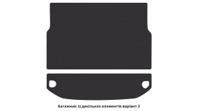 Interior mats for the Kia Carens (RS) 1999-2006 I generation EU Minivan 7-seater - Фото 2