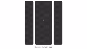Interior mats for the Kia Carnival (Hi-Limousine) 2014-2020 III generation EU Minivan 7-seater - Фото 3