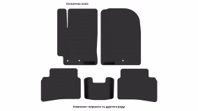 Interior mats for the Kia Stonic 2019-… I generation EU Crossover restyling - Фото 4