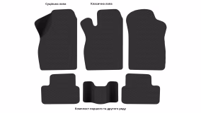 Interior mats for the LADA 2113 2004-2013 I generation EU Hatchback 3-door - Фото 3