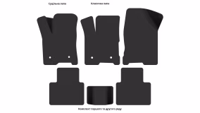 Interior mats for the LADA Vesta SW Cross 2017-… I generation EU Crossover - Фото 5
