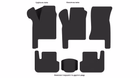 Interior mats for the LADA 2110 1995-2015 I generation EU Sedan - Фото 3