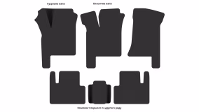 Interior mats for the LADA 2111 1998-2009 I generation EU Universal - Фото 3