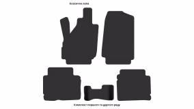 Interior mats for the LADA Niva 4x4 Urban 2015-2020 I generation EU Crossover - Фото 2