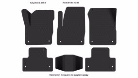 Interior mats for the Land Rover Range Rover Evoque (L538) 2011-2018 I generation EU Crossover 5-door - Фото 3