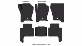Interior mats for the Land Rover Range Rover Sport (L320) 2009-2013 I generation EU Crossover restyling - Фото 3