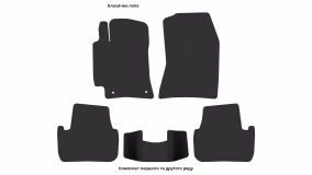Interior mats for the Lexus IS 200 (XE1) 1998-2005 I generation EU Sedan - Фото 3