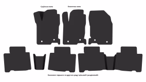 Interior mats for the Lexus NX 200 (AZ10) 2014-2021 I generation Crossover - Фото 3