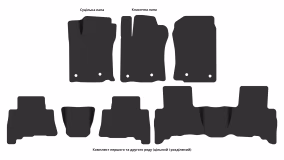 Interior mats for the Lexus GX 460 (URJ150) 2013-2023 II generation EU Crossover restyling 7-seater - Фото 4
