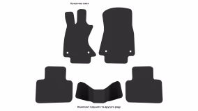 Interior mats for the Lexus IS 250 (XE3) 2013-… III generation EU Sedan AWD - Фото 3
