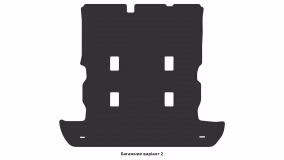 Interior mats for the Lexus LX 570 (URJ200) 2012-2022 III generation EU Crossover restyling 7-seater - Фото 3