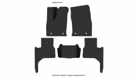 Interior mats for the Lexus LX 500d (J310) 2022-… IV generation EU Crossover - Фото 4