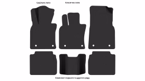 Interior mats for the Lexus ES 300h (XZ10) 2018-… VII generation EU Sedan Hybrid - Фото 3