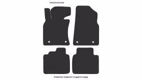 Interior mats for the Lexus ES 300 (XZ10) 2018-2021 VII generation EU Sedan pre-restyling - Фото 2