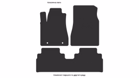Interior mats for the Lexus RX 300 H (XU30) 2003-2009 II generation EU Crossover Hybrid - Фото 2
