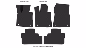 Interior mats for the Lexus RX 450hL (AL 20) 2015-2022 IV generation US Crossover Long Hybrid - Фото 4