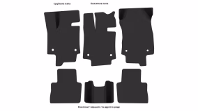 Interior mats for the Lexus NX 250 (AZ20) 2021-… II generation EU Crossover - Фото 3