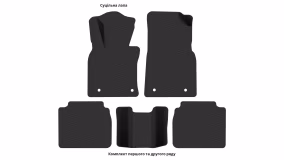 Interior mats for the Lexus ES 250 (XZ10) 2021-… VII generation EU Sedan restyling - Фото 3