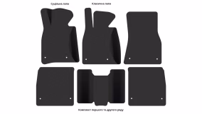 Interior mats for the Lexus LS 460 L (UCF40) 2007-2017 IV generation EU Sedan AWD - Фото 4