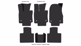 Interior mats for the Lexus RX (AL 30) 2022-… V generation EU Crossover - Фото 3
