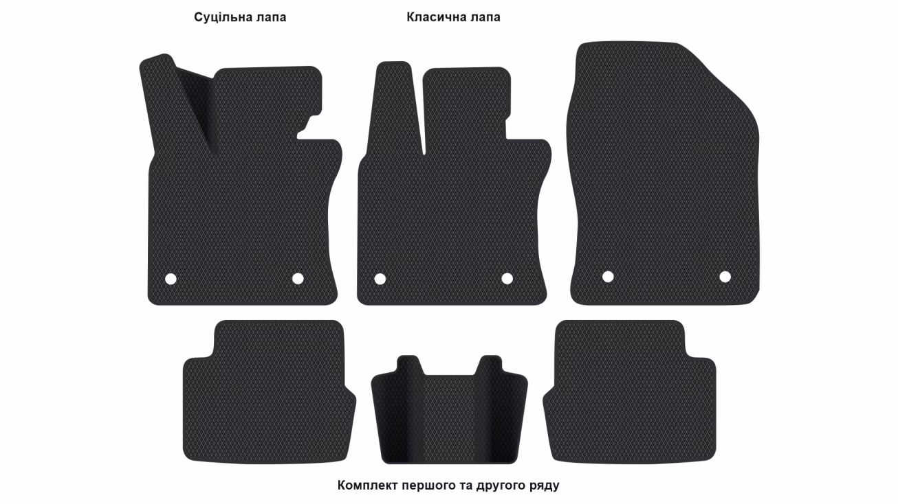 Interior mats for the Lexus UX 300e 2019-… I generation EU Crossover Electro - Фото 2