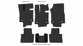 Interior mats for the Lexus NX 350h (AZ20) 2021-… II generation EU Crossover - Фото 3
