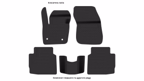 Interior mats for the Lincoln MKZ 2012-2015 II generation US Sedan pre-restyling - Фото 3