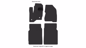 Interior mats for the Lincoln MKT 2012-2019 I generation US Crossover 6-seater - Фото 7