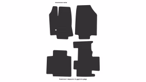 Interior mats for the Lincoln MKX 2007-2015 I generation US Crossover - Фото 3