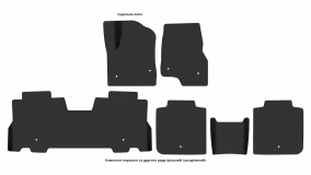 Interior mats for the Lincoln Navigator (U554) 2018-2025 IV generation US Crossover 7-seater - Фото 4