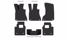 Interior mats for the Maserati Quattroporte 2013-… VI generation US Sedan - Фото 3
