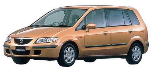 Interior mats for the Mazda Premacy (CP) 1999-2005 I generation EU Minivan
