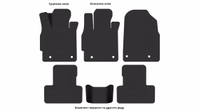 Interior mats for the Mazda CX-7 2006-2012 I generation EU Crossover - Фото 4