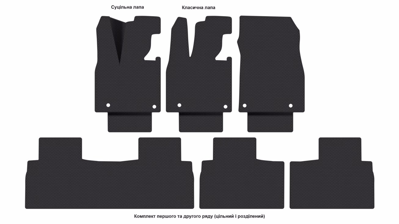 Interior mats for the Mazda CX-6e 2025-… I generation EU Crossover Hybrid (PHEV) - Фото 2